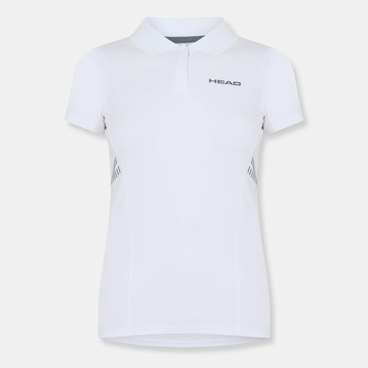 HEAD Women's Club Technical Short Sleeve Performance Polo Shirt