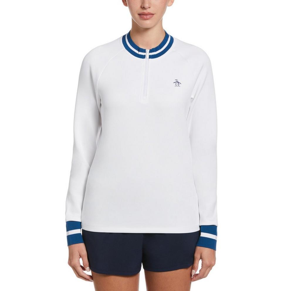 Original Penguin Women's Quarter Zip Pullover