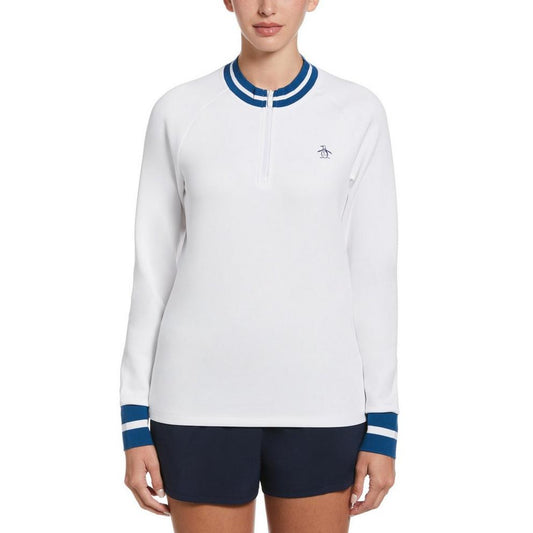 Original Penguin Women's Quarter Zip Pullover