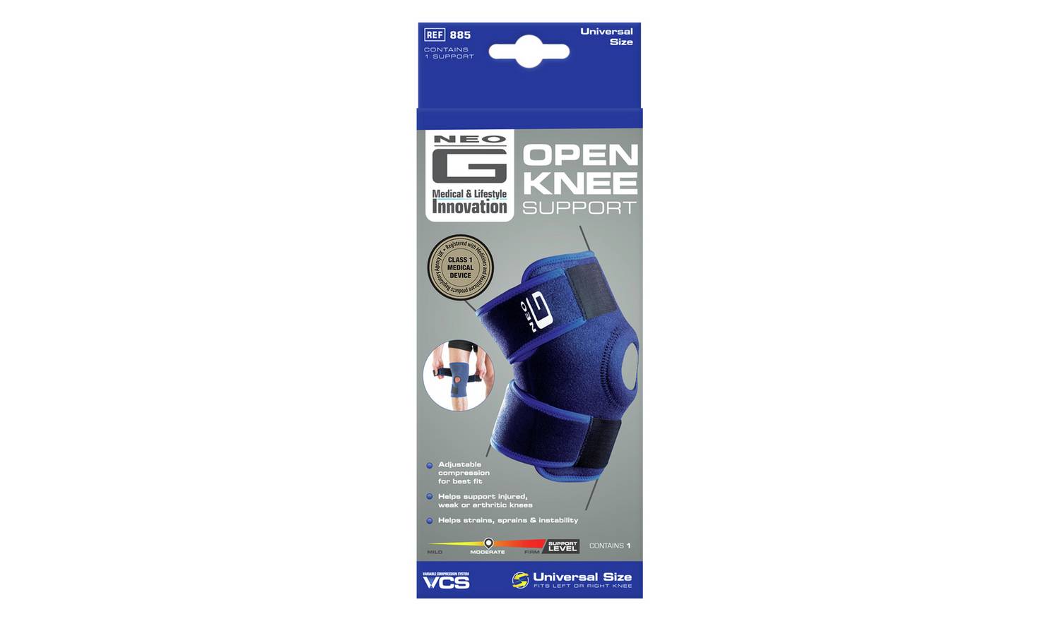 NEO G Open Knee Support Model 885 - One Size