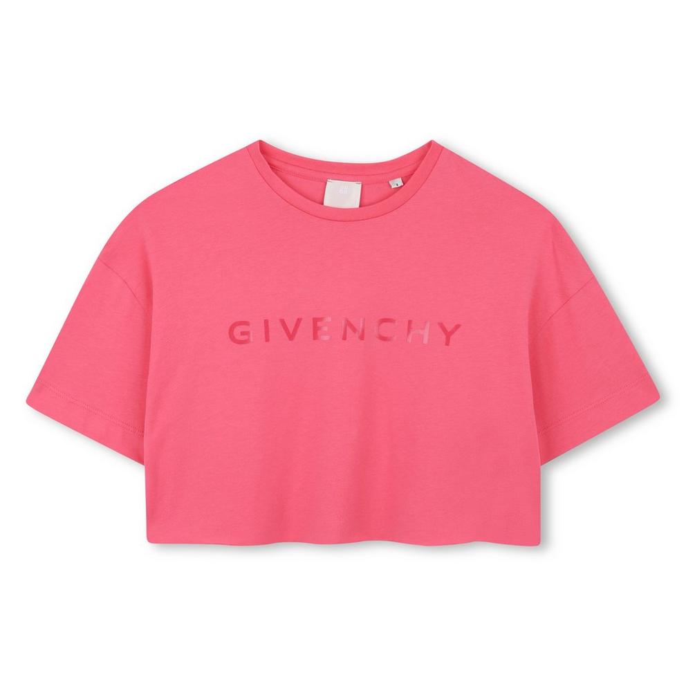 GIVENCHY Logo Crop T-Shirt Juniors