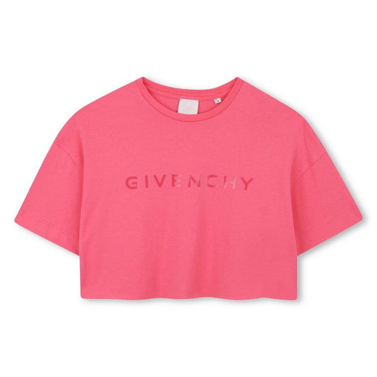 GIVENCHY Logo Crop T-Shirt Juniors