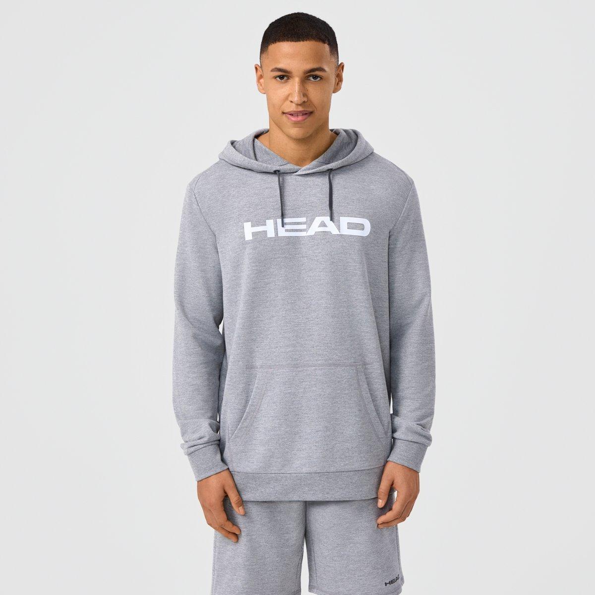 HEAD Men's Club Original Cotton French Terry Long Sleeve Performance Tennis Jacket