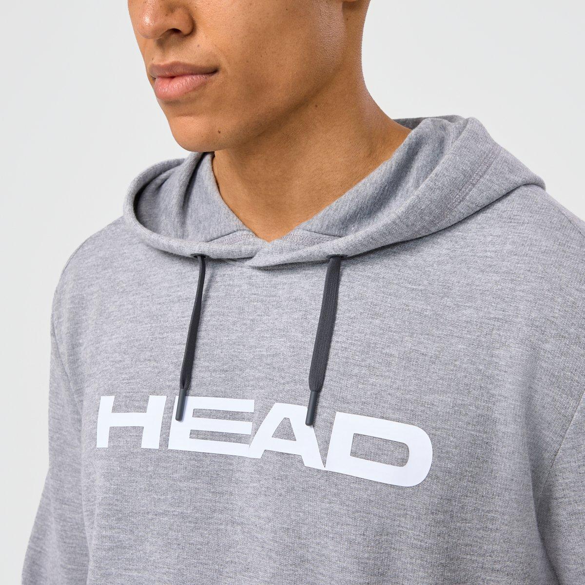 HEAD Men's Club Original Cotton French Terry Long Sleeve Performance Tennis Jacket