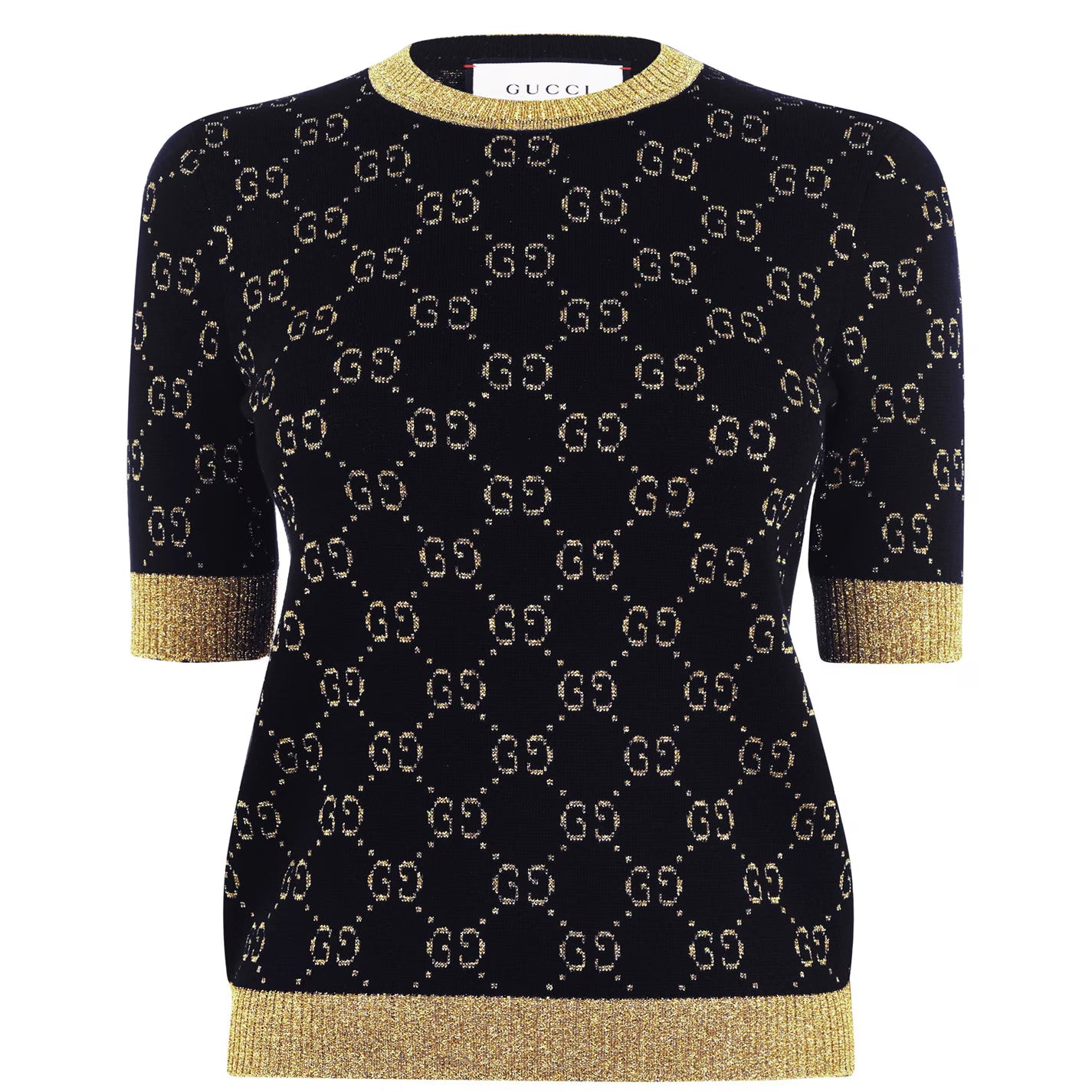 Women's Logo Cotton GG Lamé Top