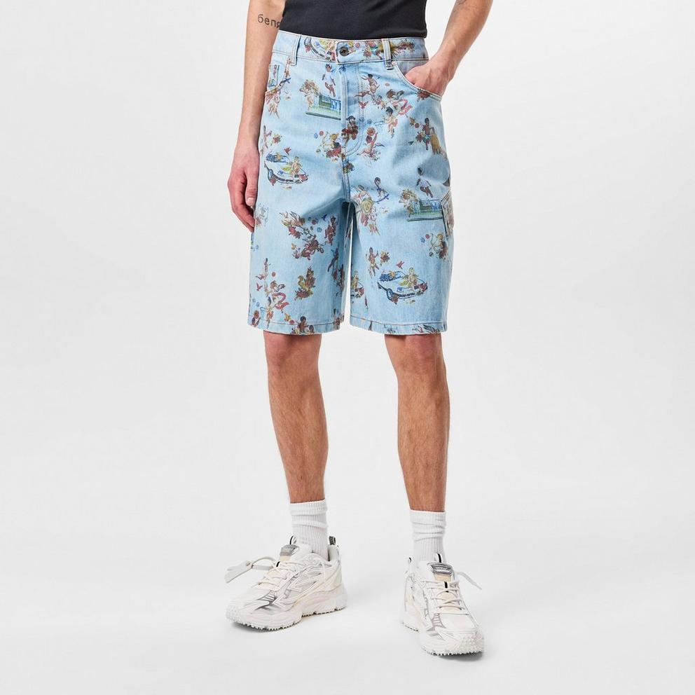 Off White Men's Low Rise Denim Shorts
