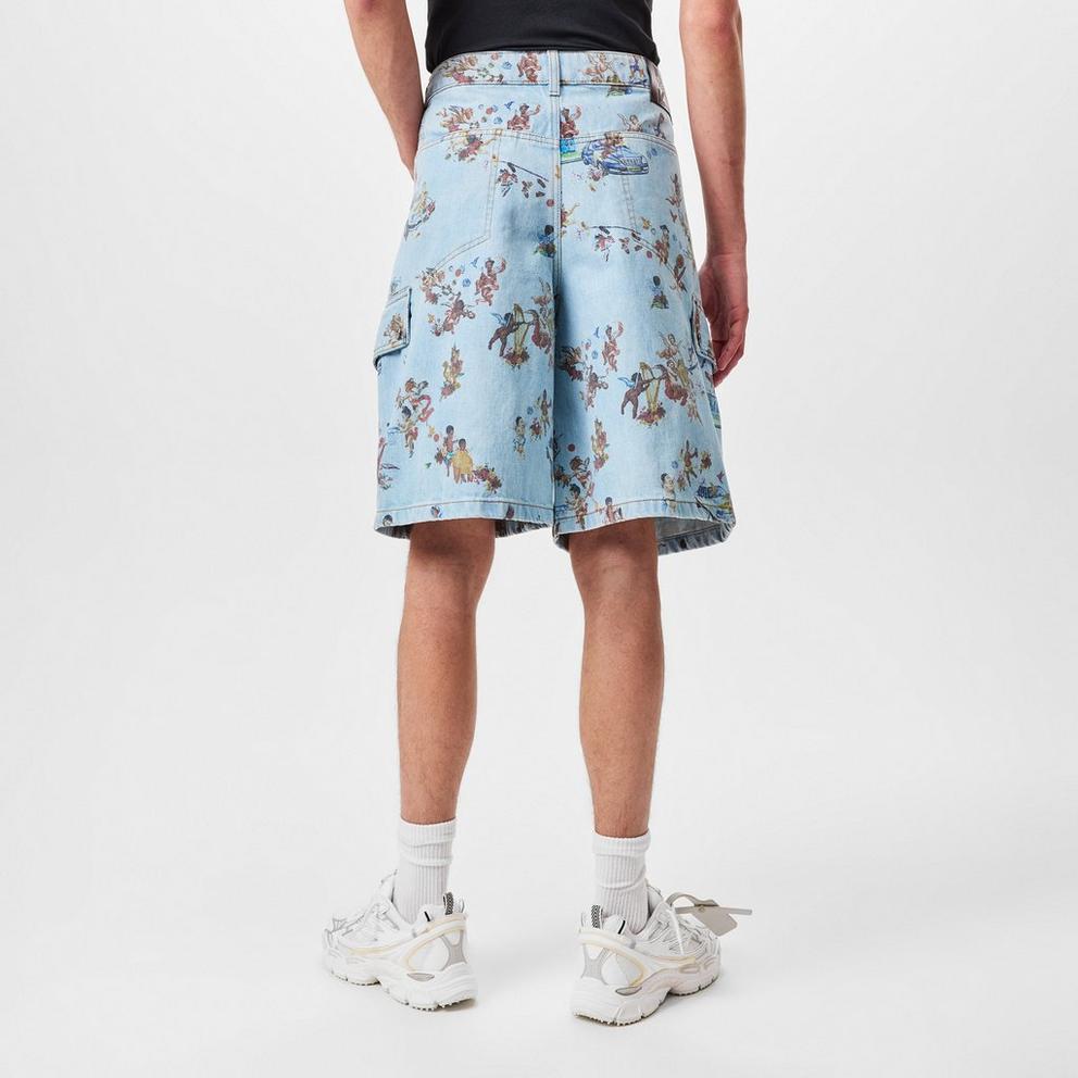 Off White Men's Low Rise Denim Shorts