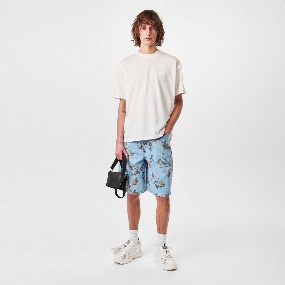 Off White Men's Low Rise Denim Shorts