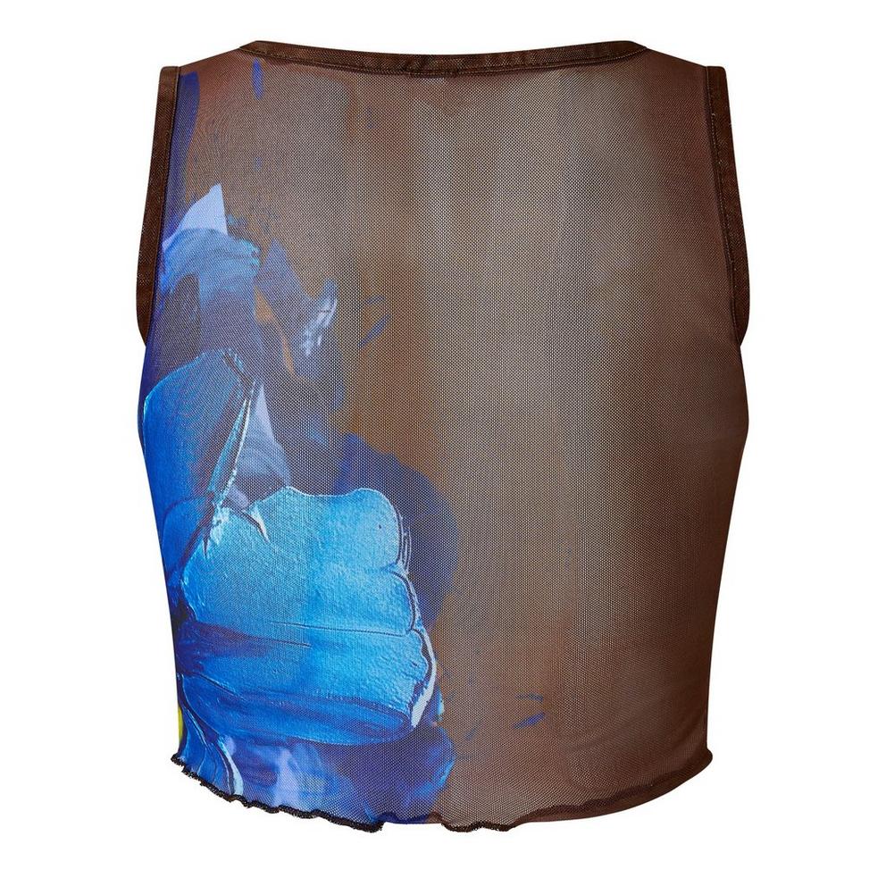 Grace Jacob Women's Sapphire Cropped Top