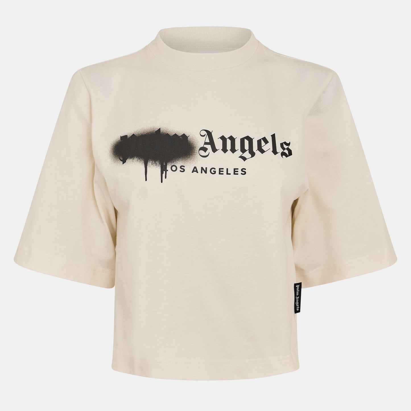 Palm Angels Women's Spray T Cropped Crop Top
