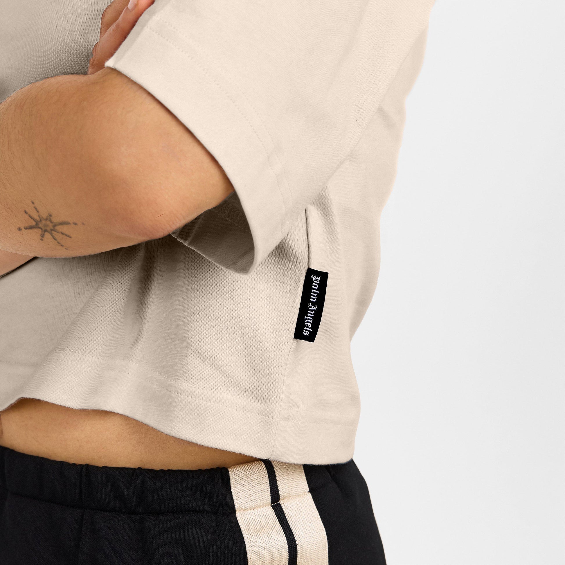 Palm Angels Women's Spray T Cropped Crop Top