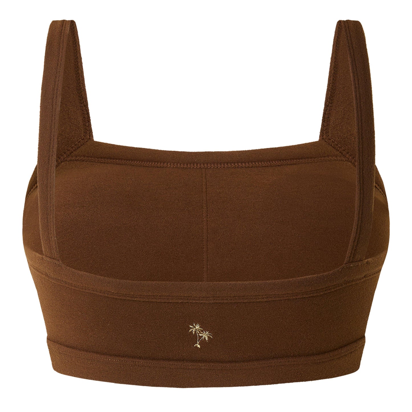 Grace Jacob Women's Espresso Bralt Cropped Crop Top