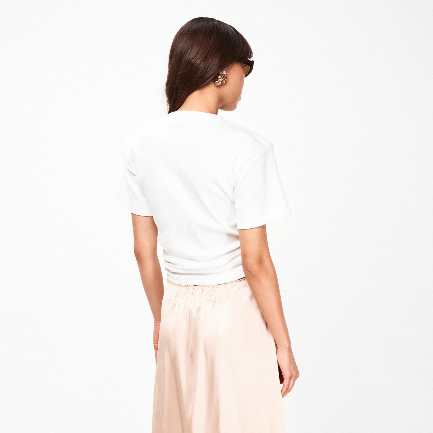 Magda Butrym Women's Knot Cropped Crop Top