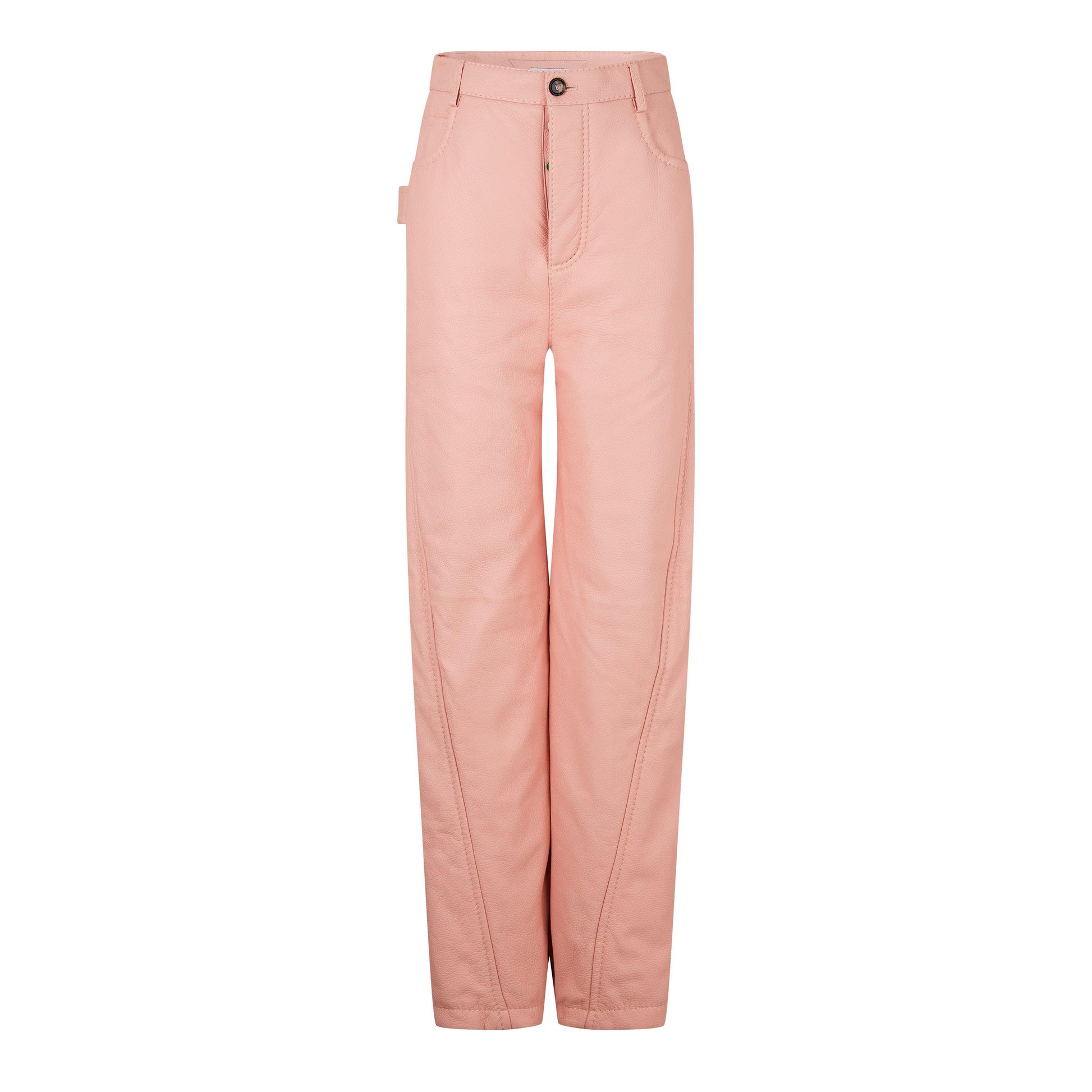 Bottega Veneta Men's Leather/PU Trousers
