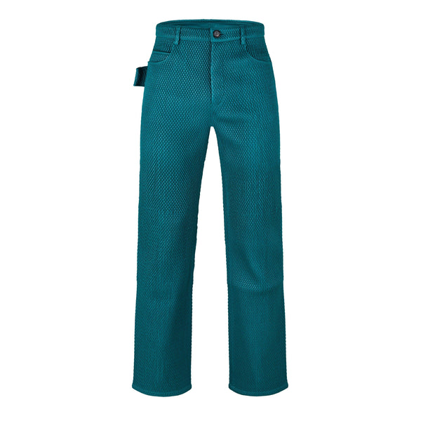 Bottega Veneta Men's Leather/PU Trousers