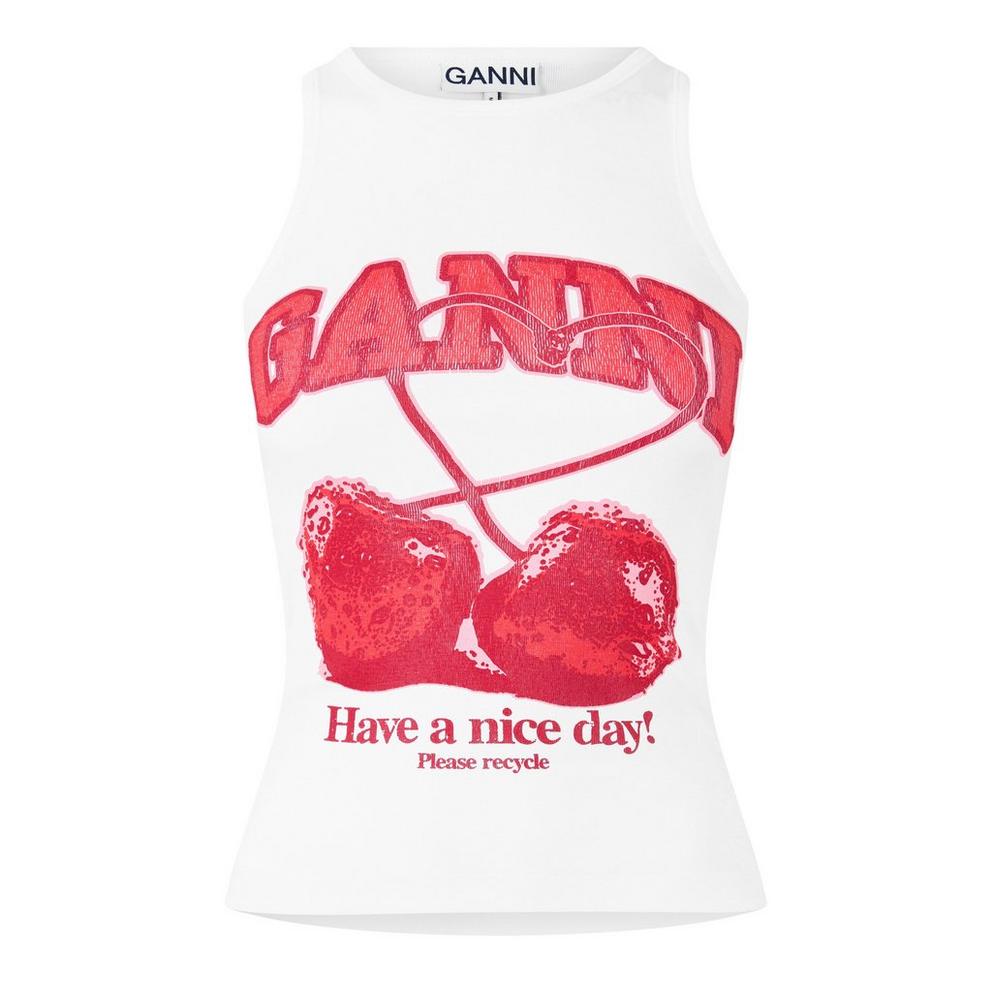 Ganni Women's Tank Cherry Vest