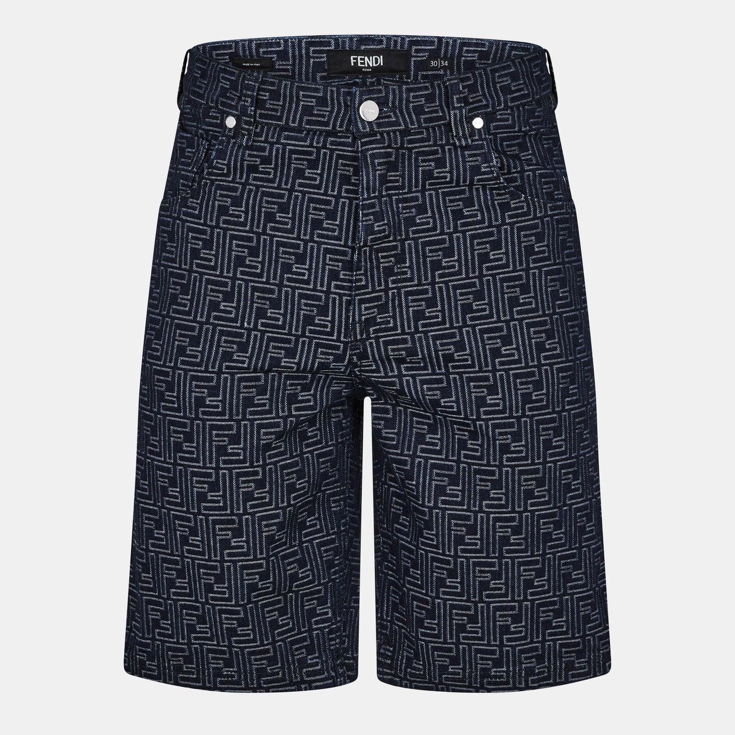 Fendi Men's Tailored Denim Shorts