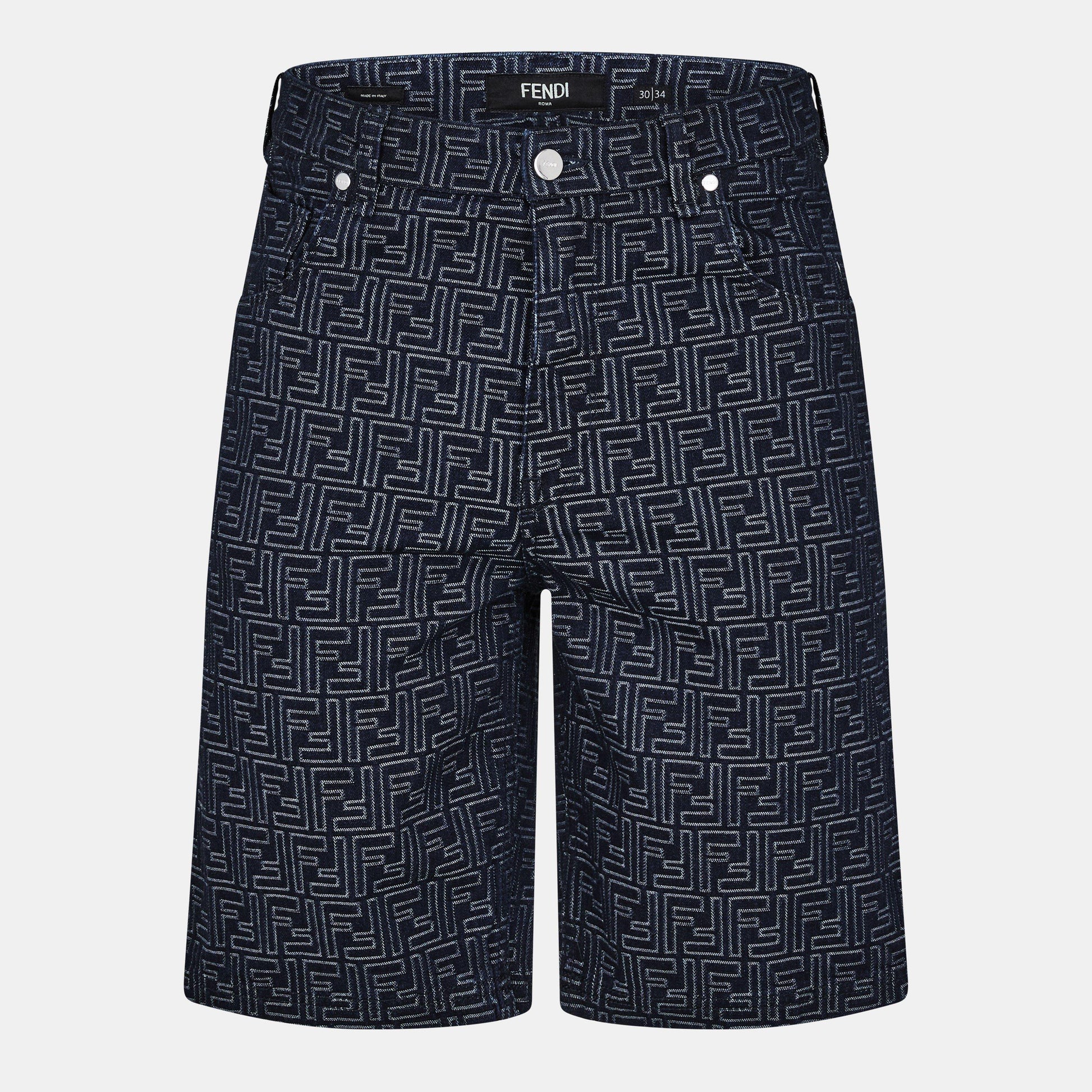 Fendi Men's Tailored Denim Shorts