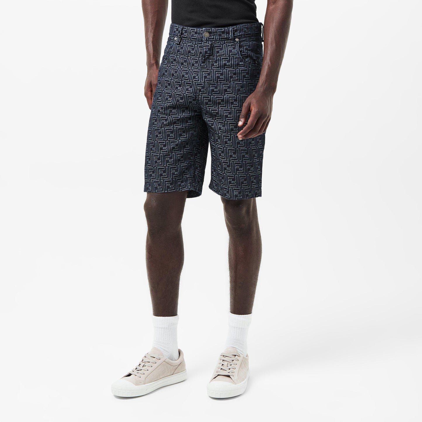 Fendi Men's Tailored Denim Shorts