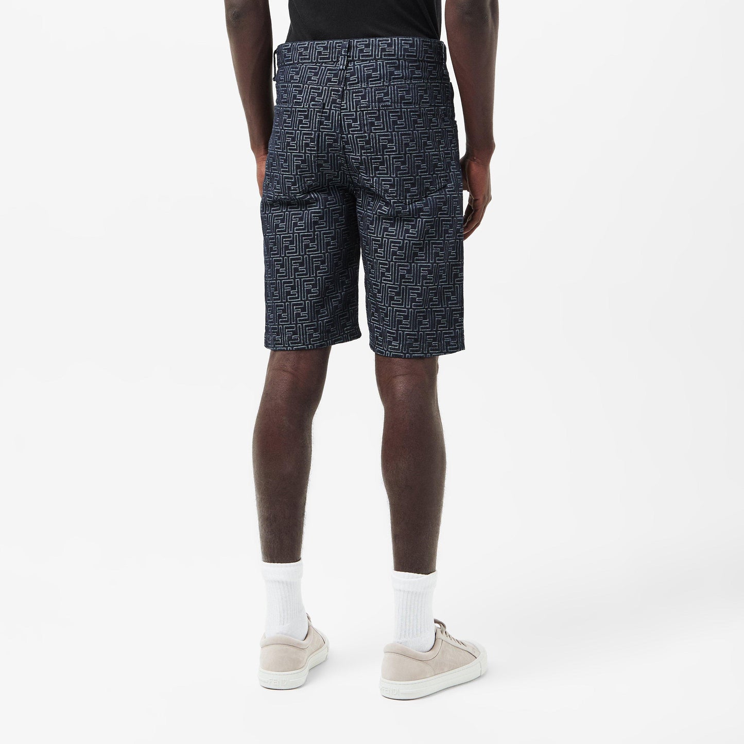 Fendi Men's Tailored Denim Shorts