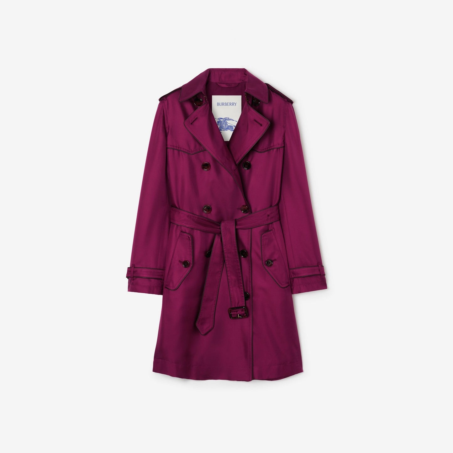 Long Silk Foxfield Trench Coat
