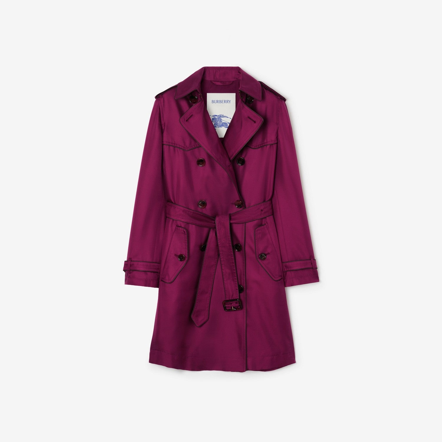 Long Silk Foxfield Trench Coat