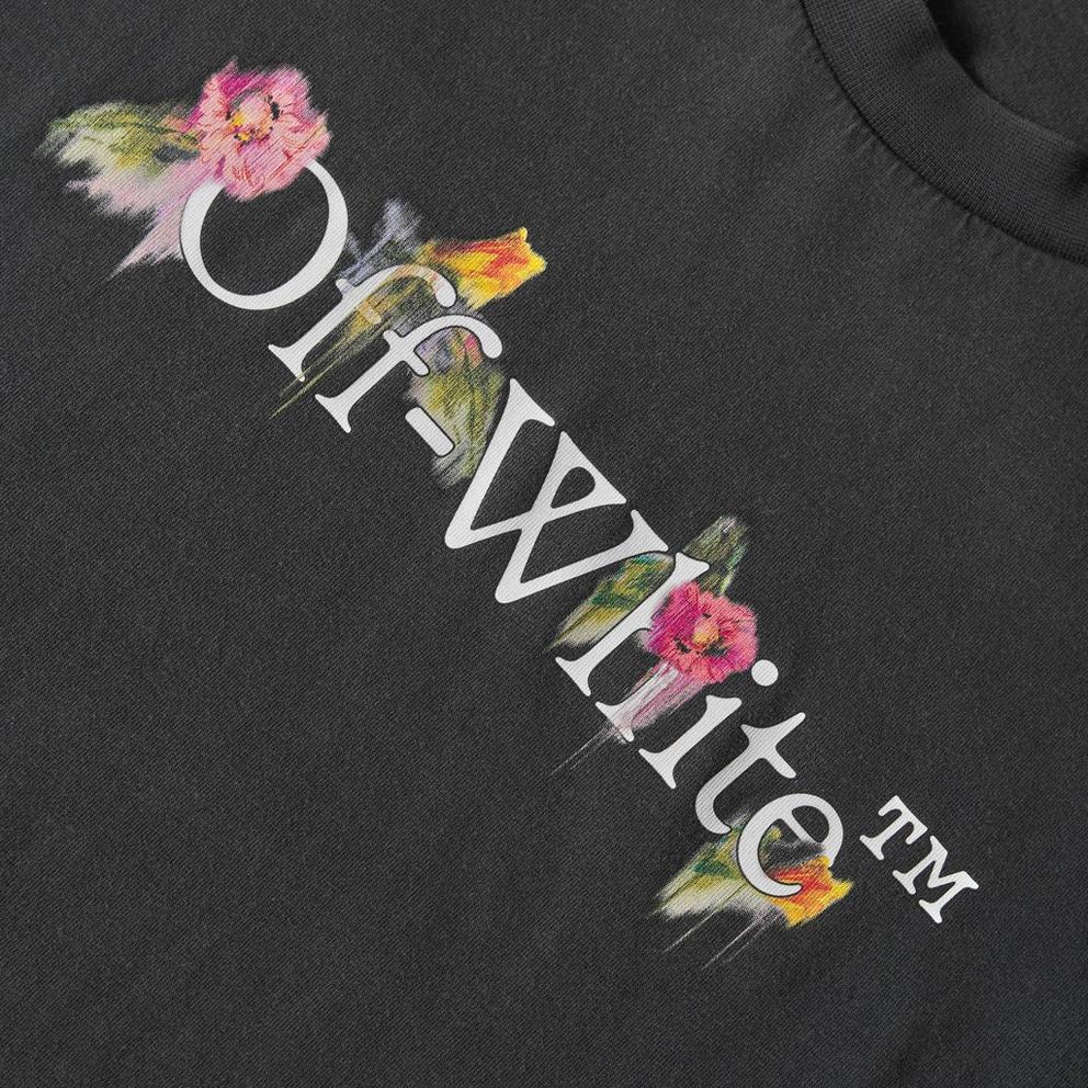 Off White Off Flower Crop T Ld63