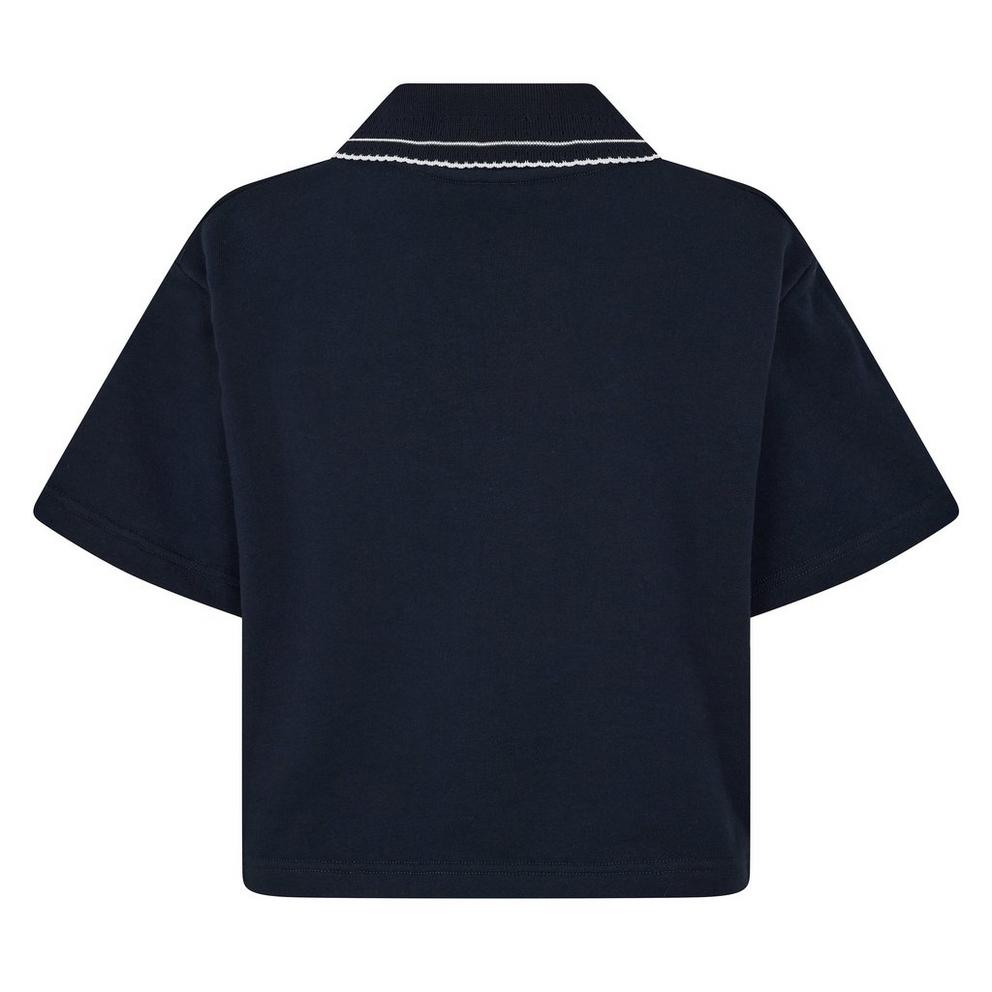 Miu Miu Women's Crop Top Cropped Short Sleeve Polo Shirt