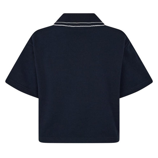 Miu Miu Women's Crop Top Cropped Short Sleeve Polo Shirt