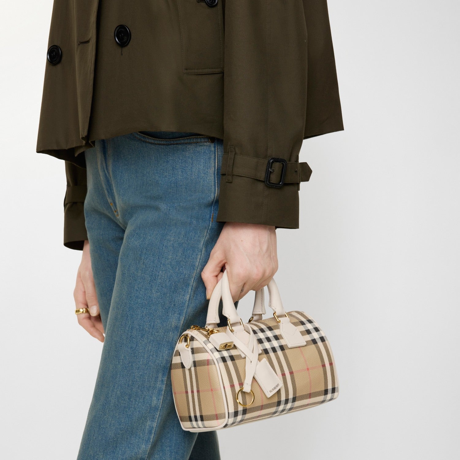 Mini Check Bowling Bag