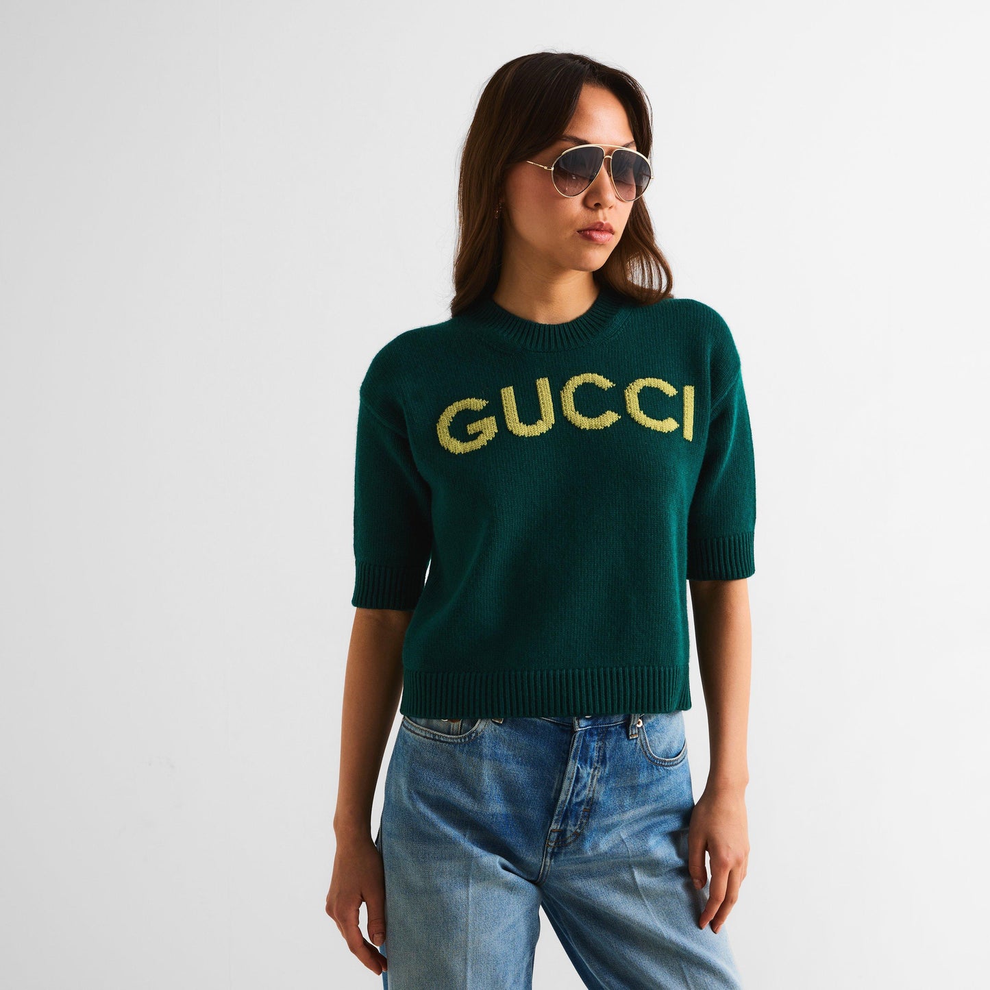 Gucci Women's Knitted Crop Top