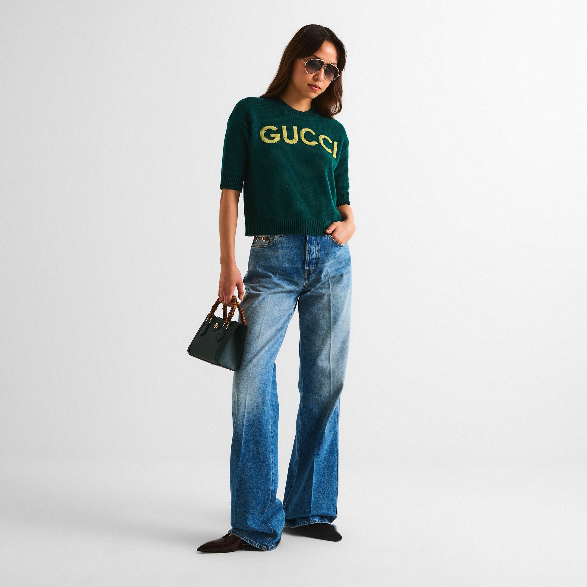 Gucci Women's Knitted Crop Top