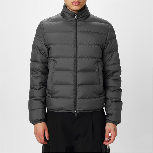 MONCLER Men's Baudinet Goose Down Stand Collar Long Sleeve Short Puffer Jacket