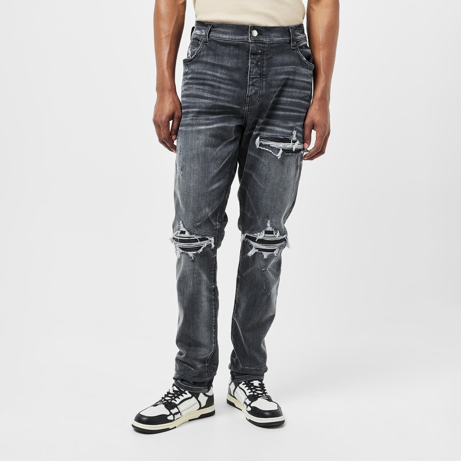 Amiri Men's Leather Slim Fit Jeans