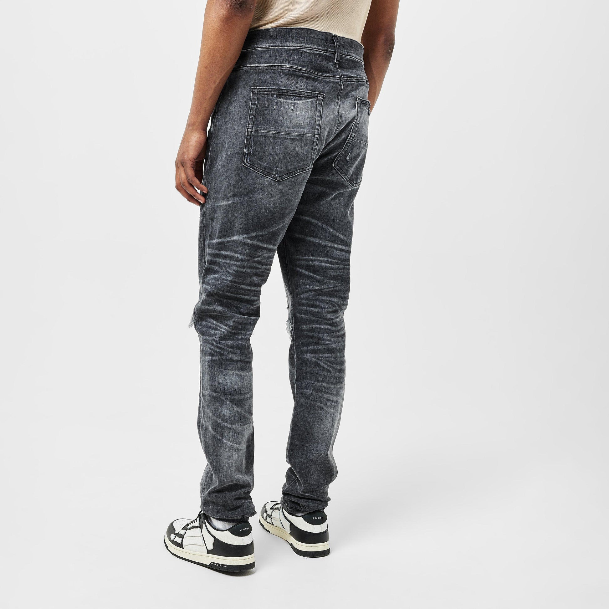 Amiri Men's Leather Slim Fit Jeans
