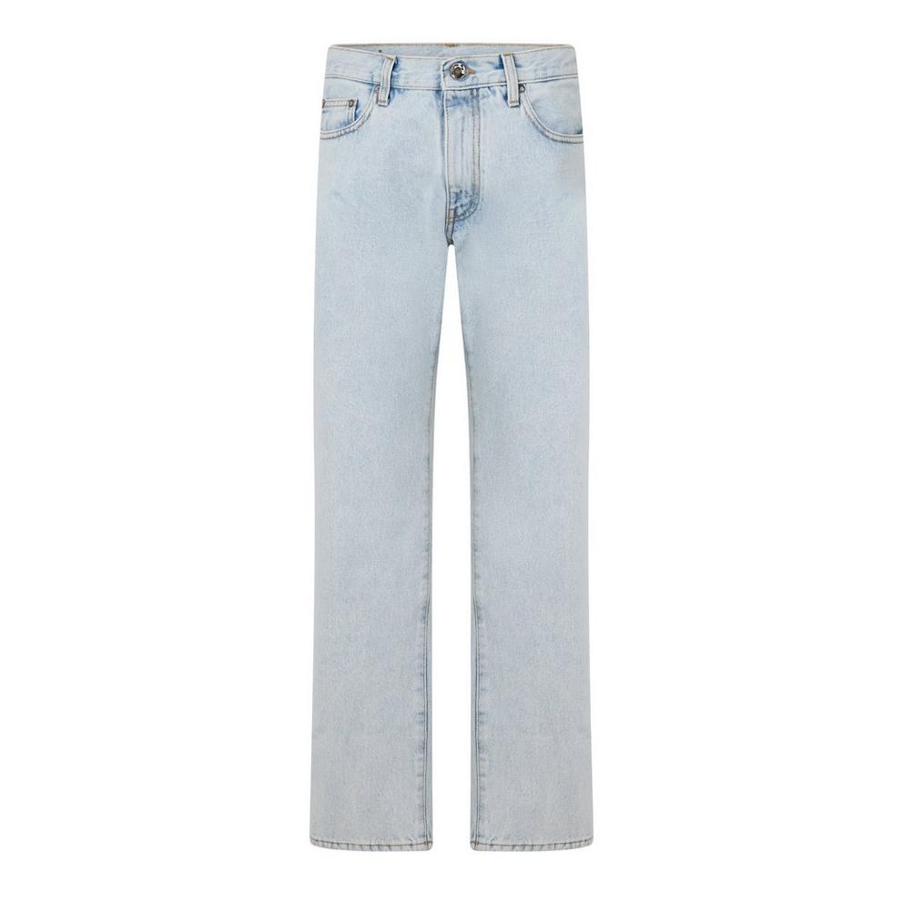 Men's Diagonal Slim Jeans with Rear Detailing