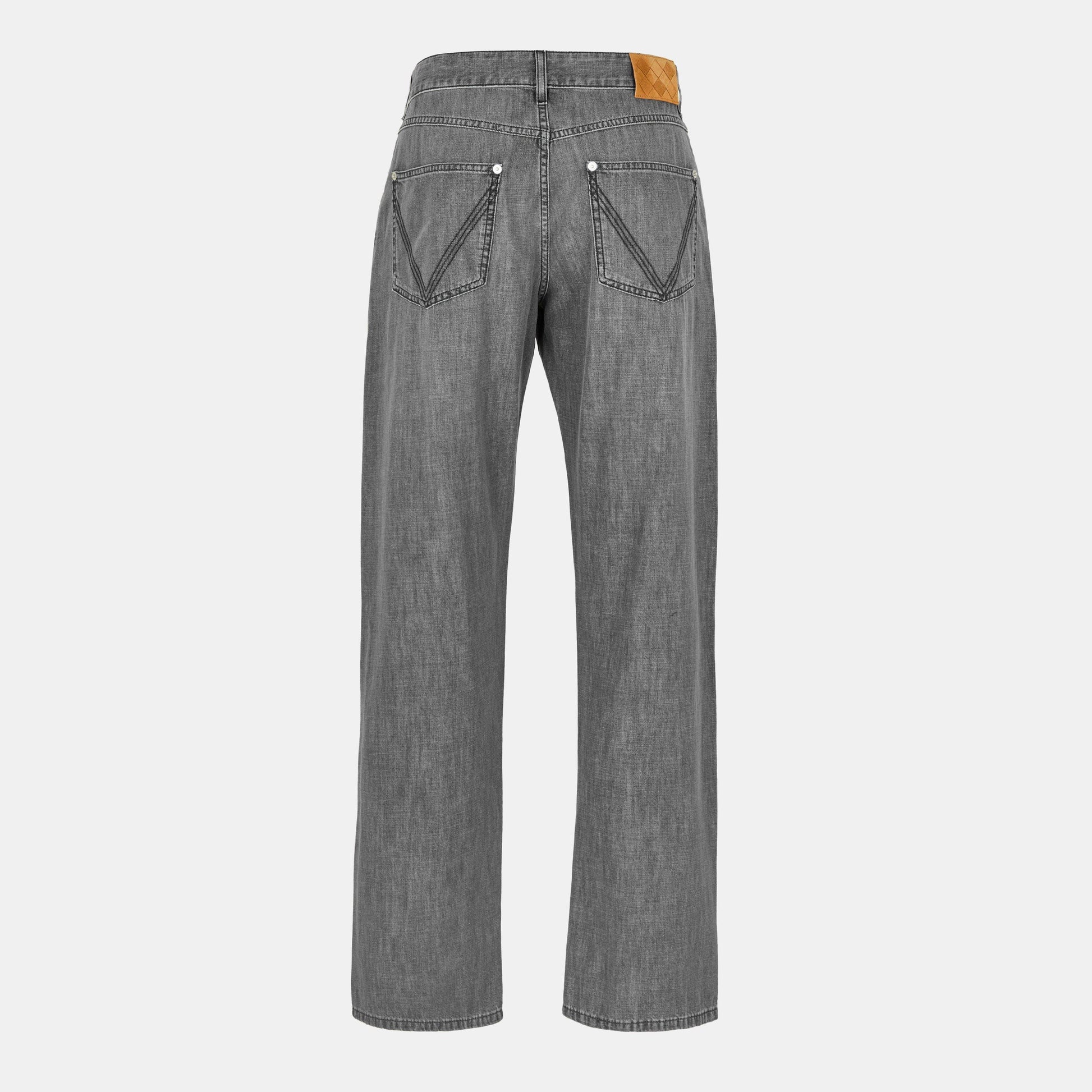 Bottega Veneta Mens Vintage Black Straight Jeans