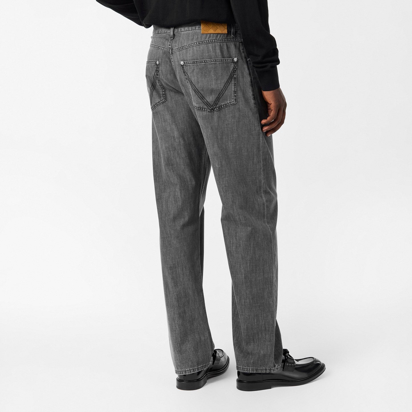Bottega Veneta Mens Vintage Black Straight Jeans