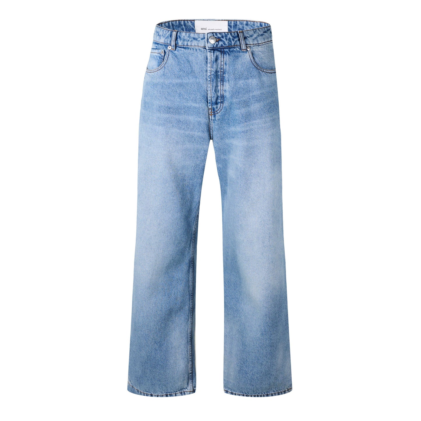 Ami Paris Large Fit Cotton Jeans