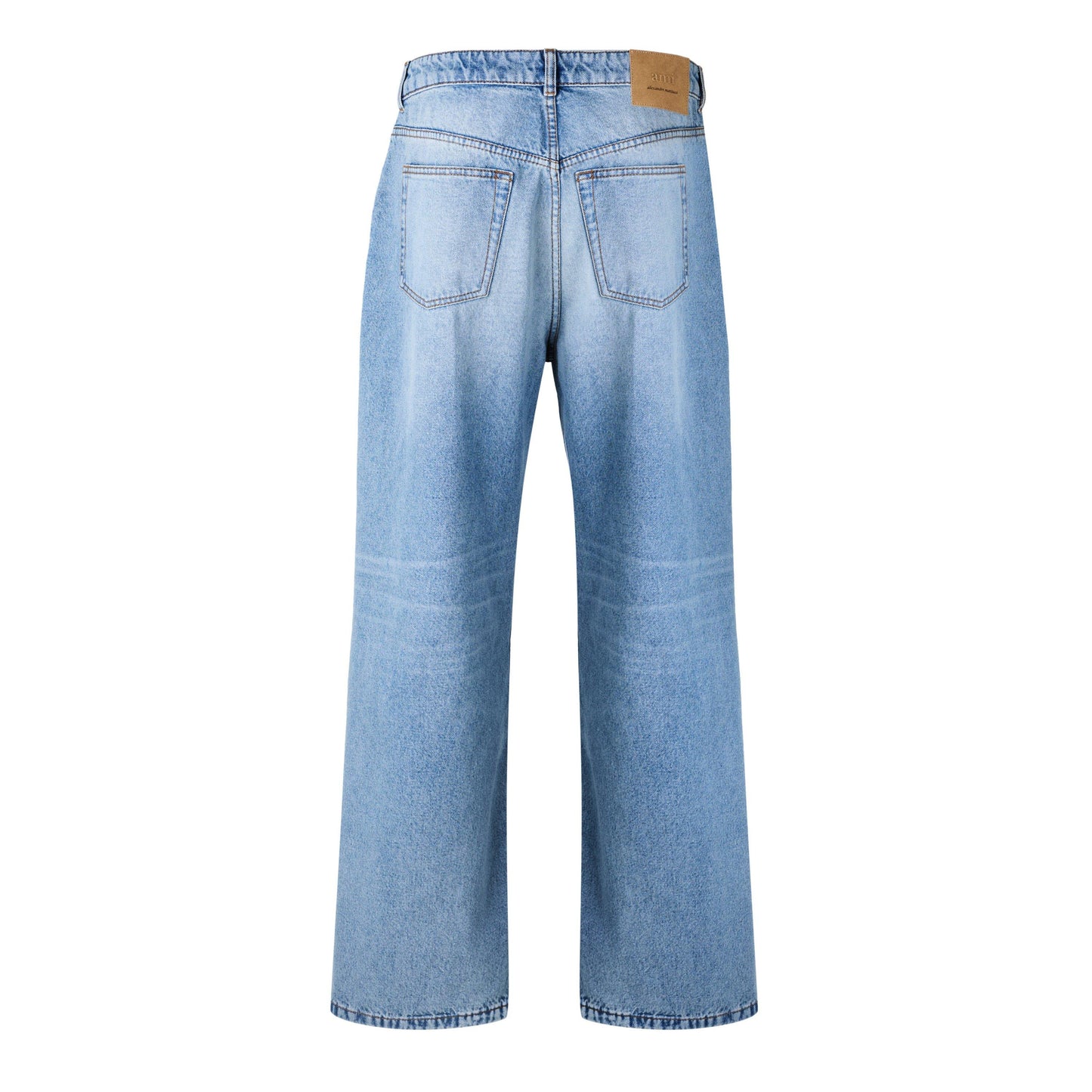 Ami Paris Large Fit Cotton Jeans