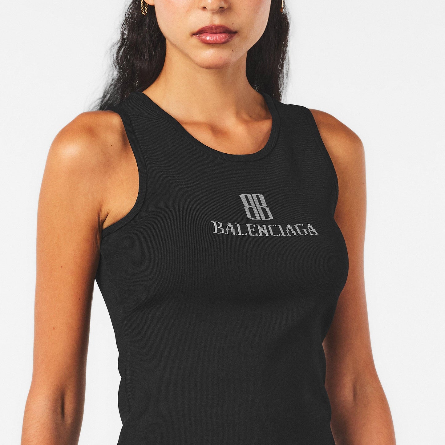 Balenciaga Women's Sleeveless Structured Tank Vest