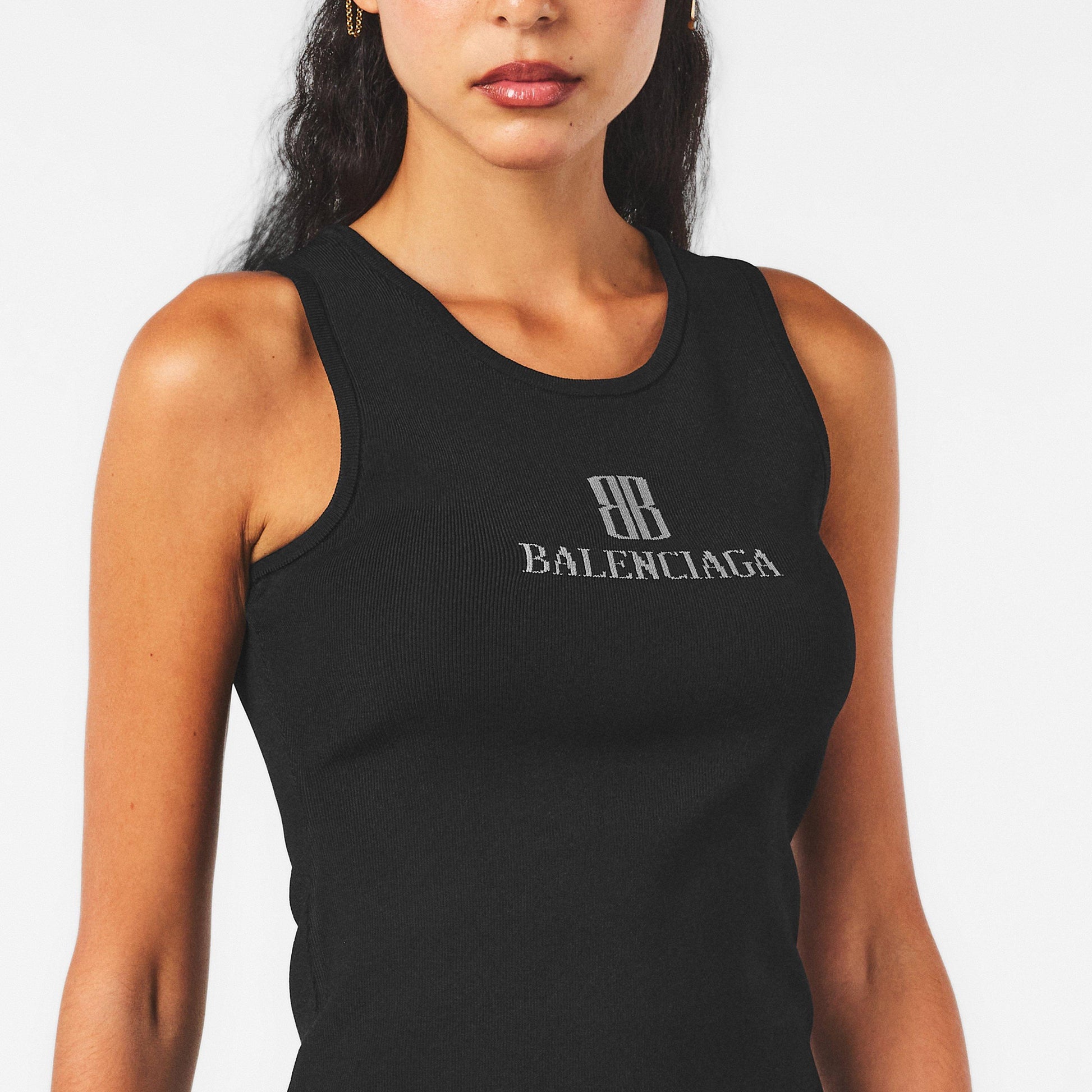 Balenciaga Women's Sleeveless Structured Tank Vest