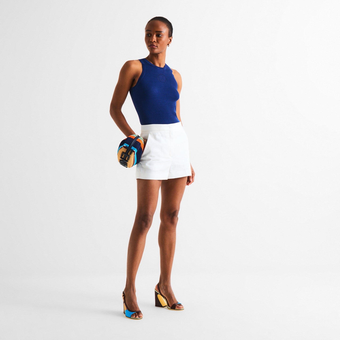 Fendi Women's Bollo Rib Tank Top