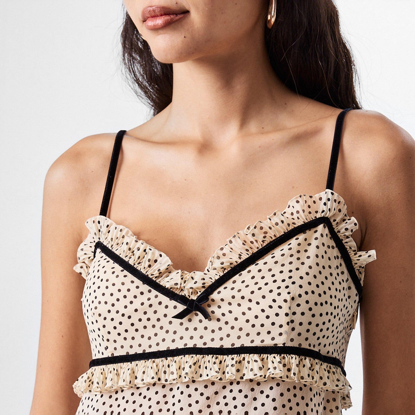 Valentino Women's Polka Dot Sleeveless Cami Top