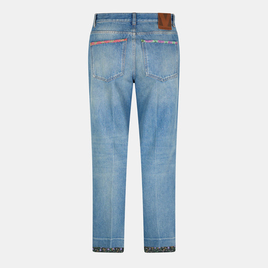 Valentino Women's Solid Straight Leg Jeans