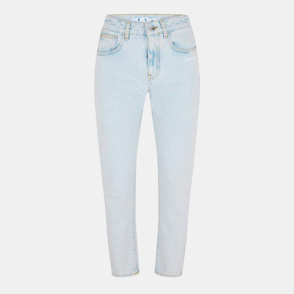 Women's Straight Leg Cropped Jeans with Signature Logo Detailing