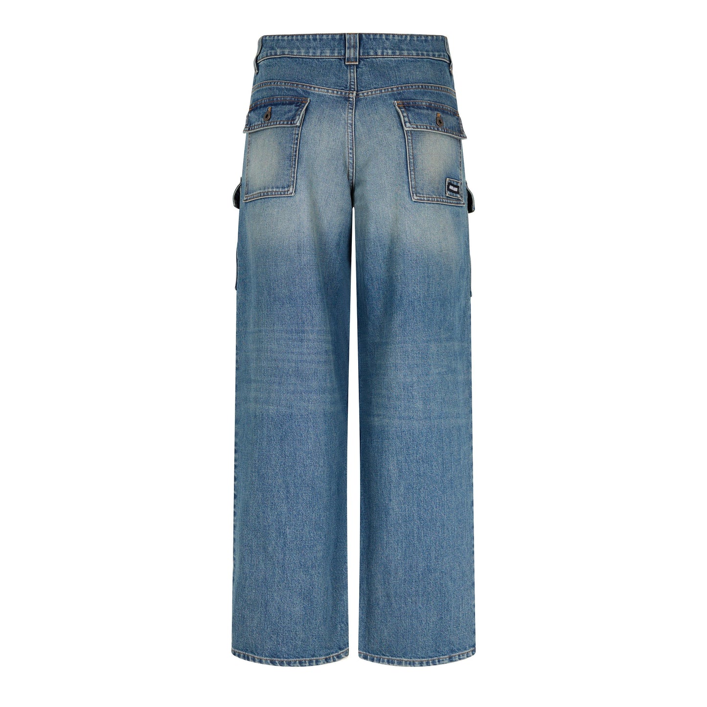 Miu Miu Women's Pocket Denim Straight Leg Jeans