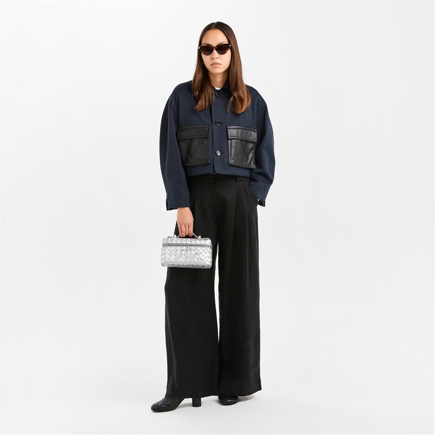 Women's BV Mtl Bang Top Handle Bag