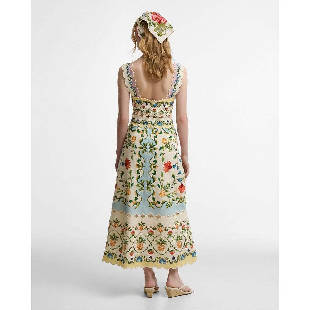 Barbour x Farm Rio Womens Long Maxi Dress