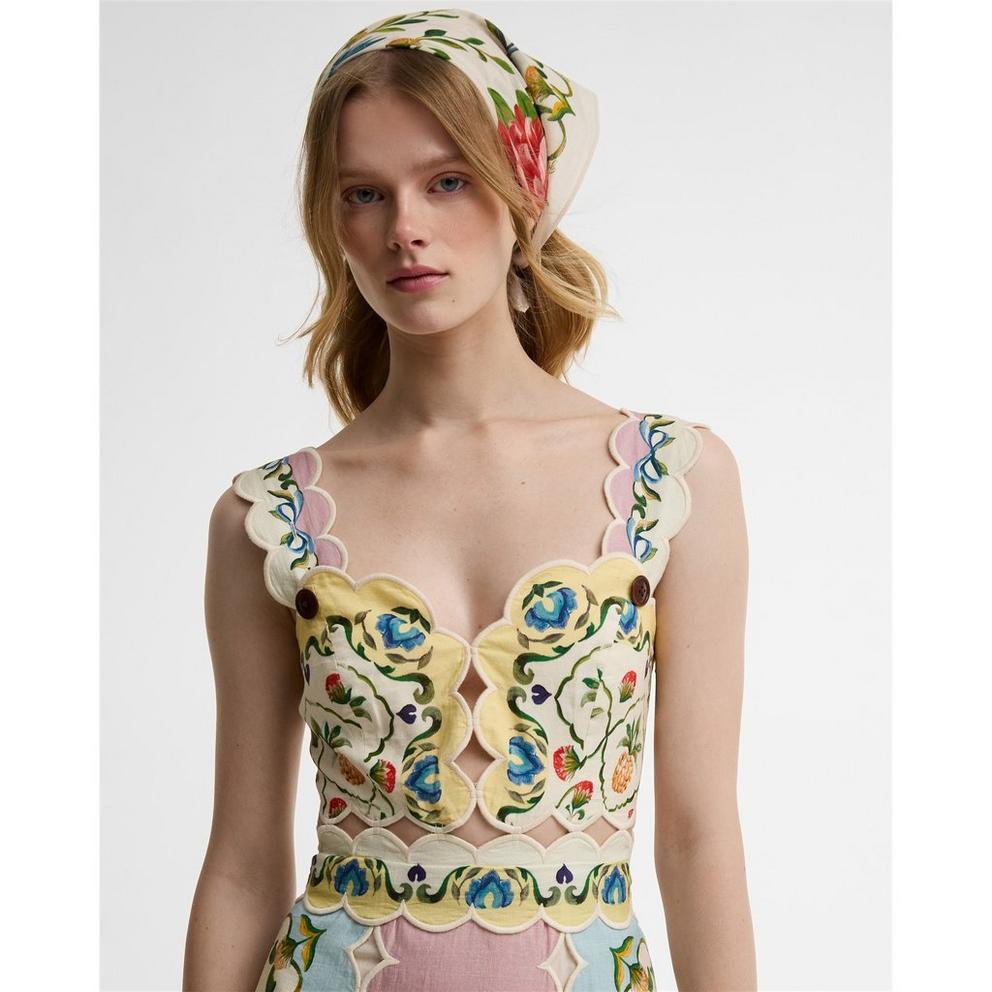 Barbour x Farm Rio Womens Long Maxi Dress